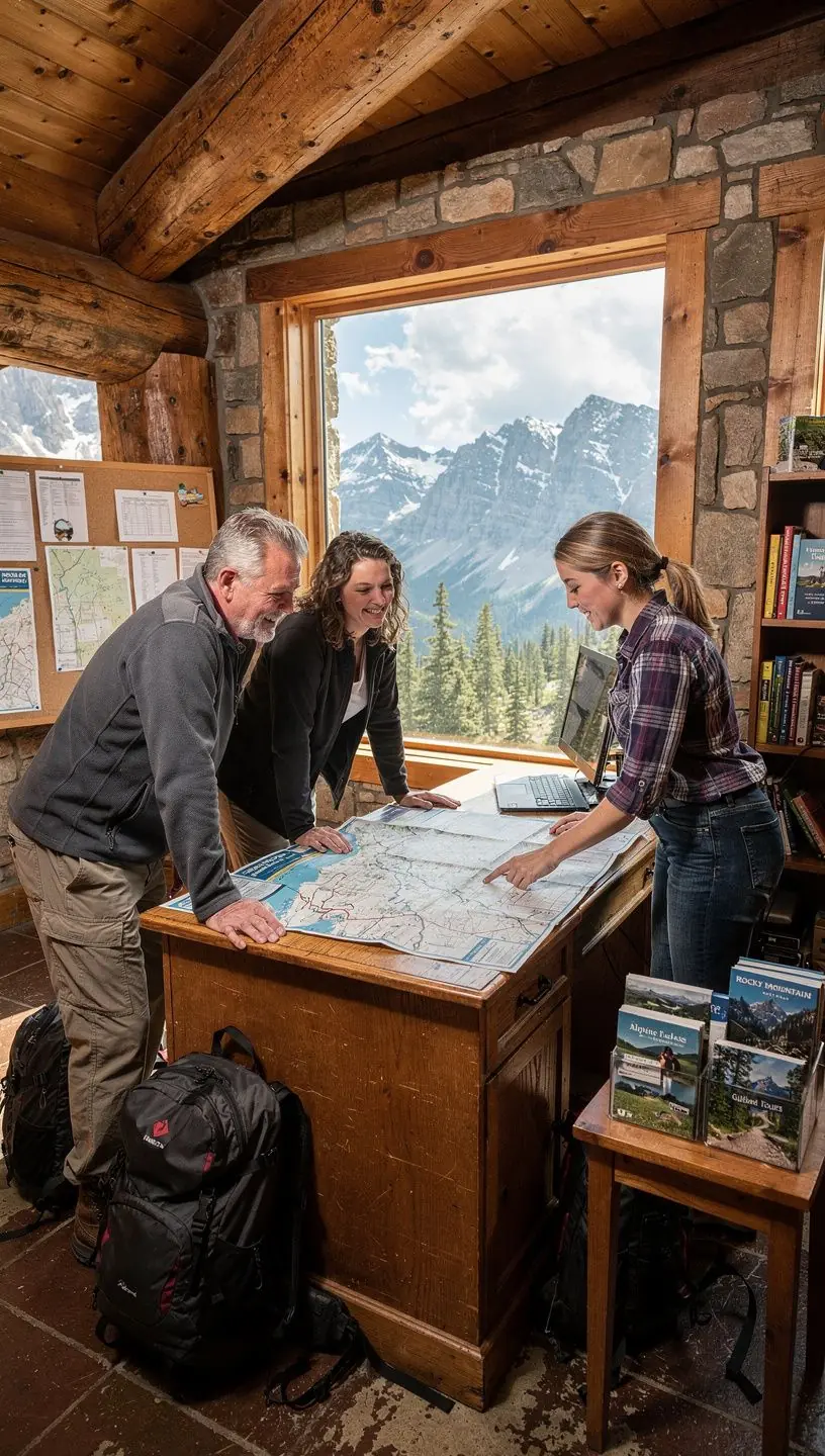 Карта США с отмеченными популярными туристическими городами и маршрутами между ними.